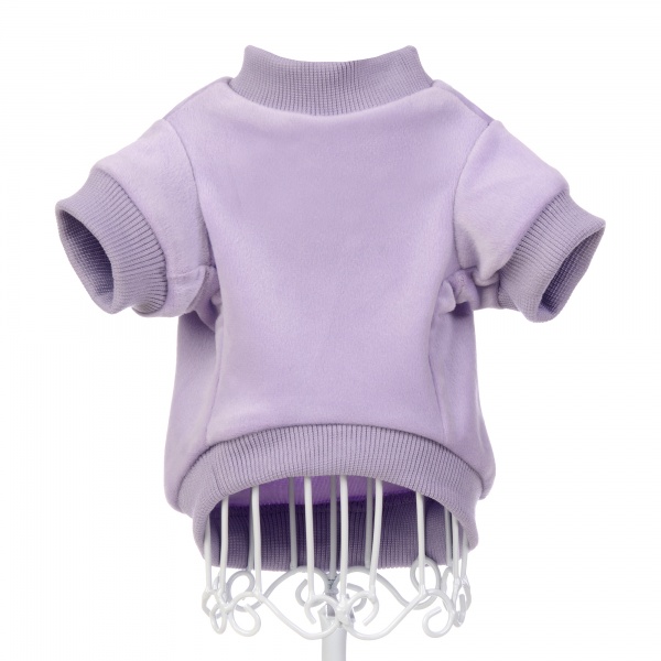 Lilac Velour Dog Sweatshirt